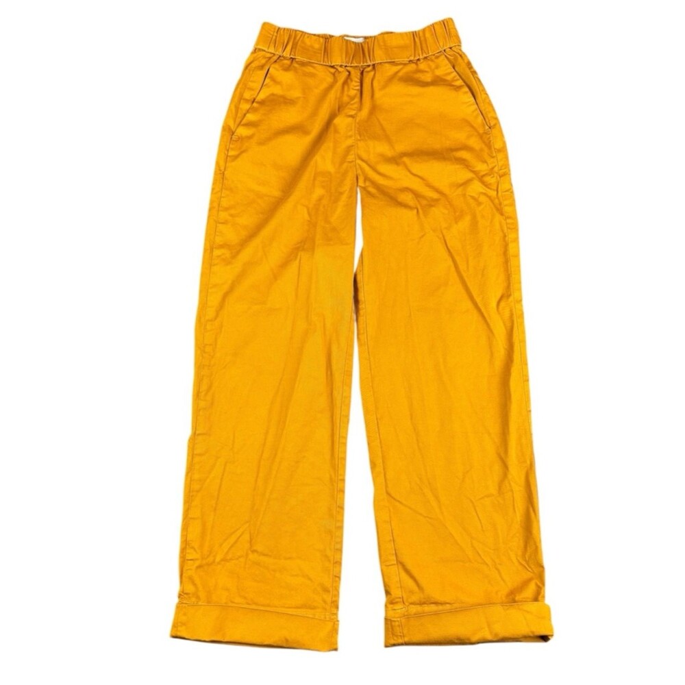 Everlane Mustard Wide-Leg Pants